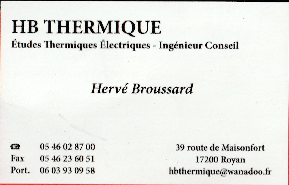 carte de visite HBthermique